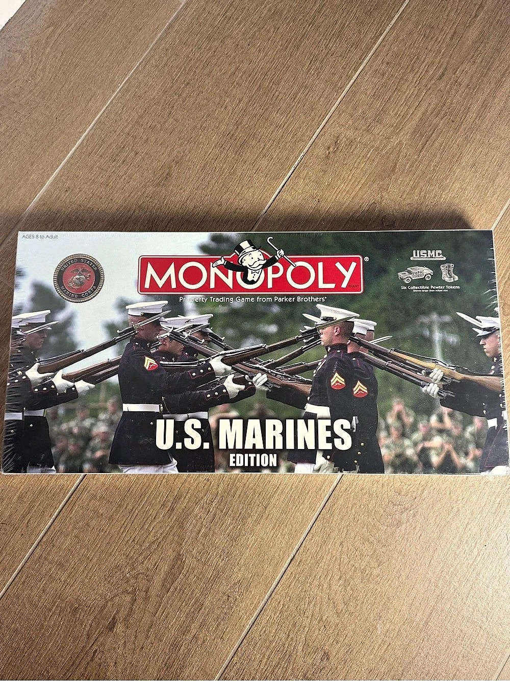 Monopoly U.S. Marines Edition Board Game Green & Red Like New